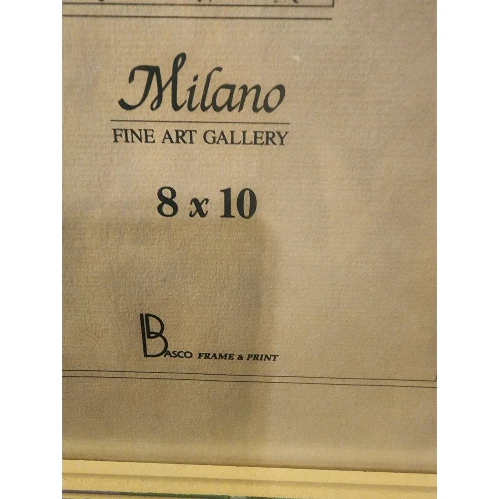 Vintage Fetco Milano Floral Marbled 8×10 Photo Frame, HTF 1980s